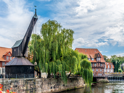 6190 Lüneburg - alter Kran an der Ilmenau