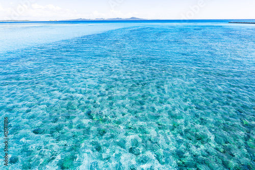 Sea, landscape. Okinawa, Japan, Asia. 