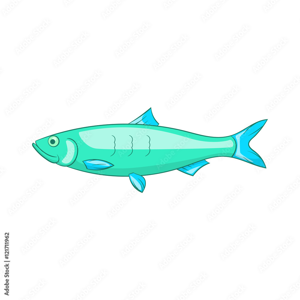 Baltic herring icon in cartoon style isolated on white background vector illustration Baltic herring icon in cartoon style isolated on white background vector illustration
