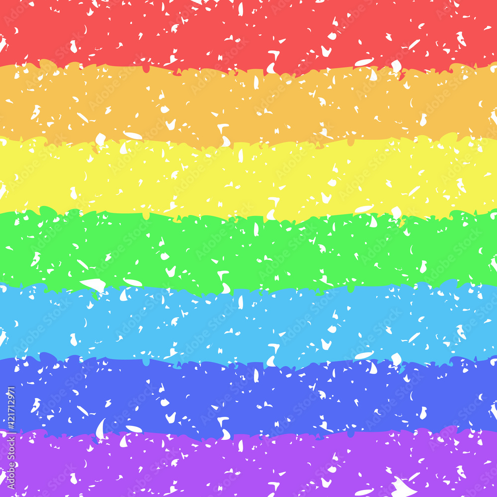Hand painted crayon rainbow background