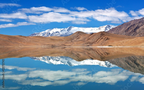 Thatsang Karu lake in Ladakh, Jammu and Kashmir State, India