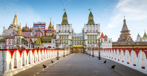 Panorama of Izmailovsky Kremlin in Moscow, Russia