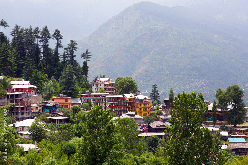 Vashisht village in Kullu valley, Himachal Pradesh, North India Stock Photo | Adobe Stock