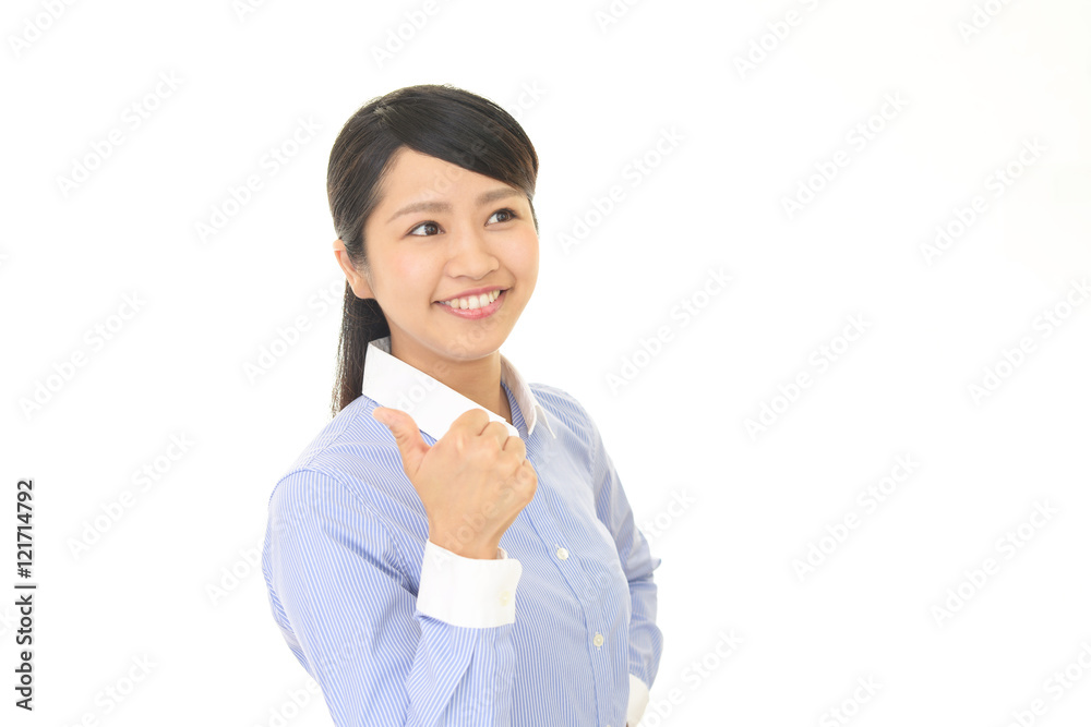 笑顔のビジネスウーマン
