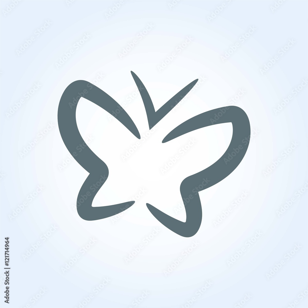 Obraz premium butterfly icon vector illustration