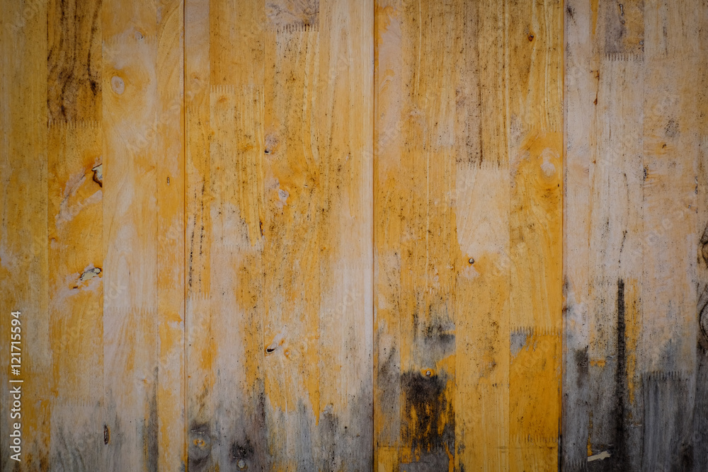Dark yellow wooden background Dark yellow wooden background