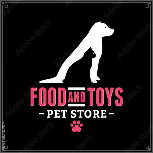 Vector pet store logo