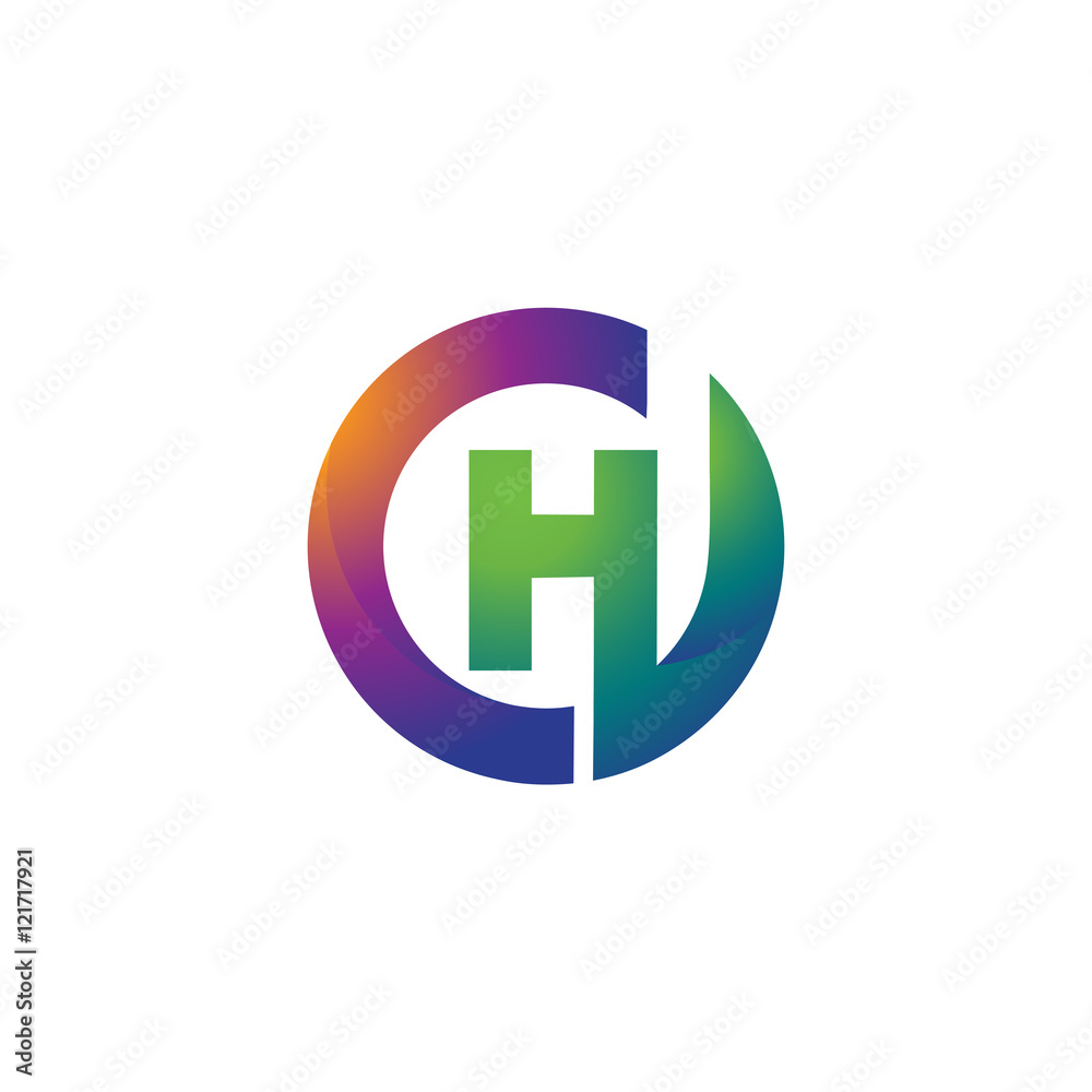 Letter D and H monogram logo Letter D and H monogram logo