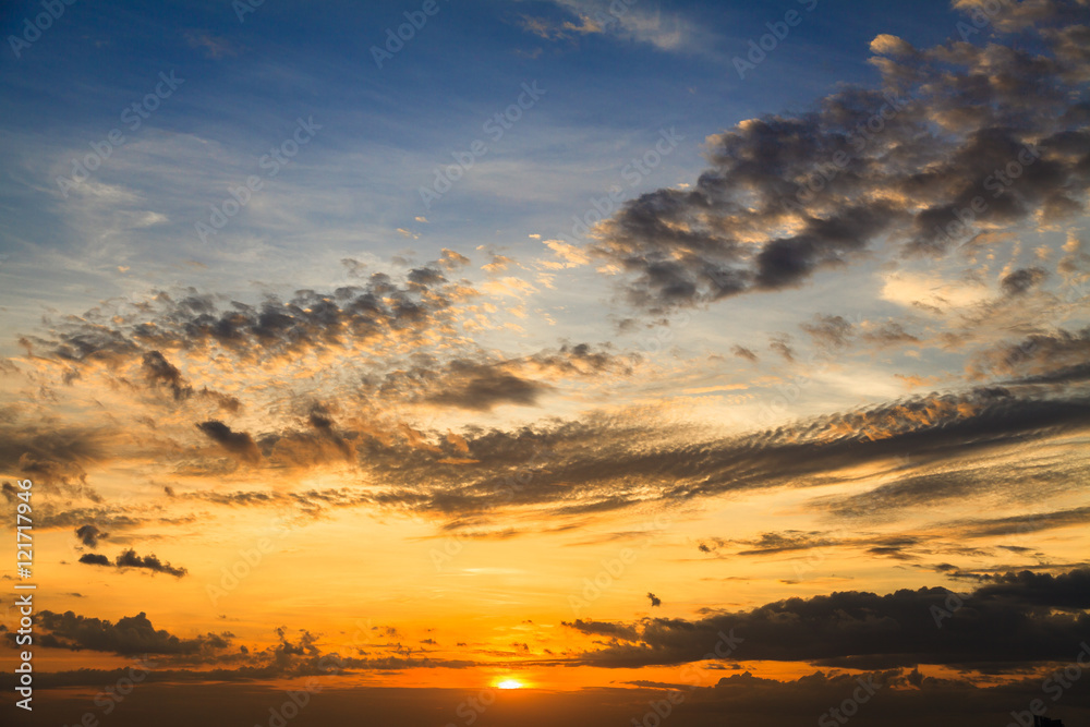 Fototapeta premium The color of twilight sky