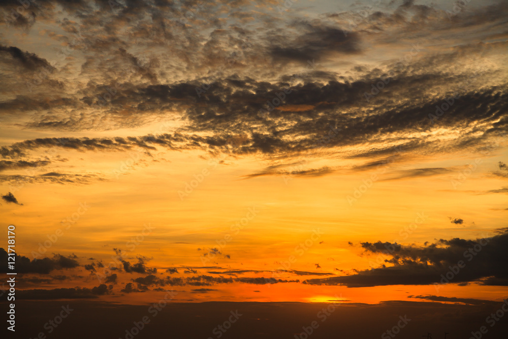 Fototapeta premium The color of twilight sky