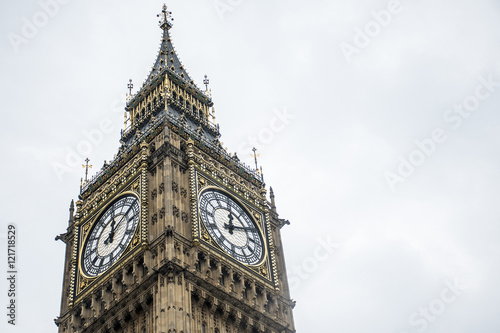 London the Big Ben Tower clock Detail England