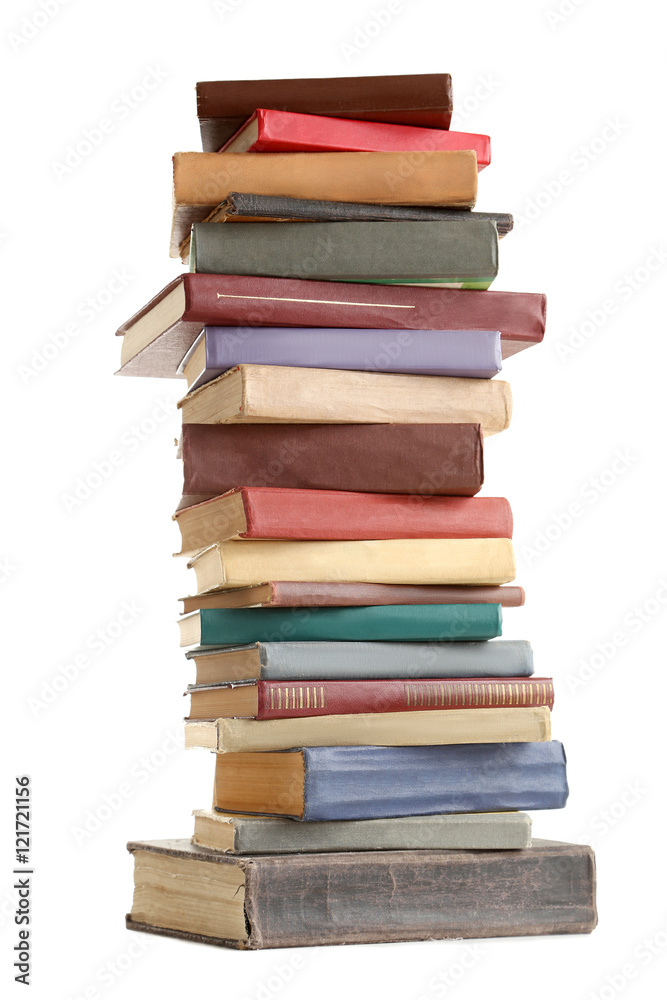 Old books isolated on a white background Old books isolated on a white background