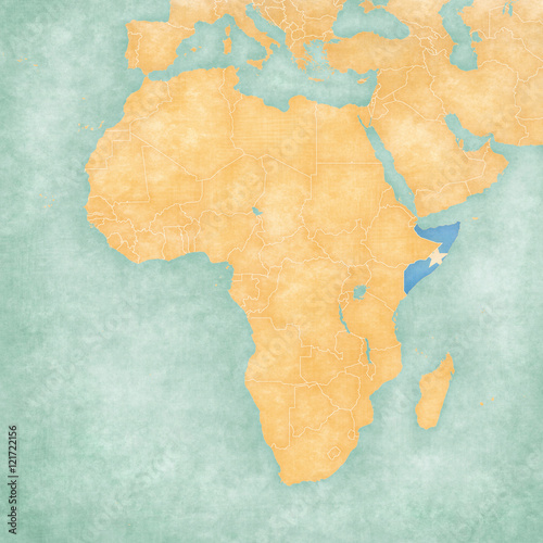 Map of Africa - Somalia