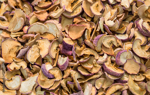 Mountain of dried apples