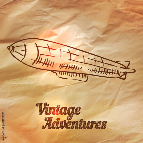Obraz na plátně Vintage Adventures: vector set