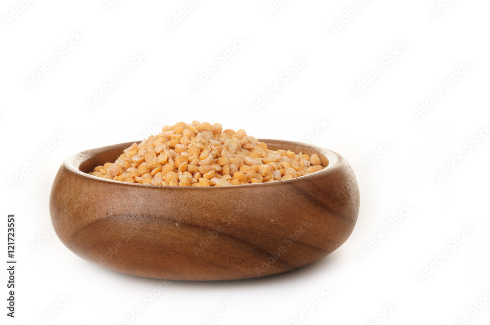 Dried beans peas in a wooden bowl on a white background. ingredient for a healthy lifestyle and diet. Dried beans peas in a wooden bowl on a white background. ingredient for a healthy lifestyle and diet.