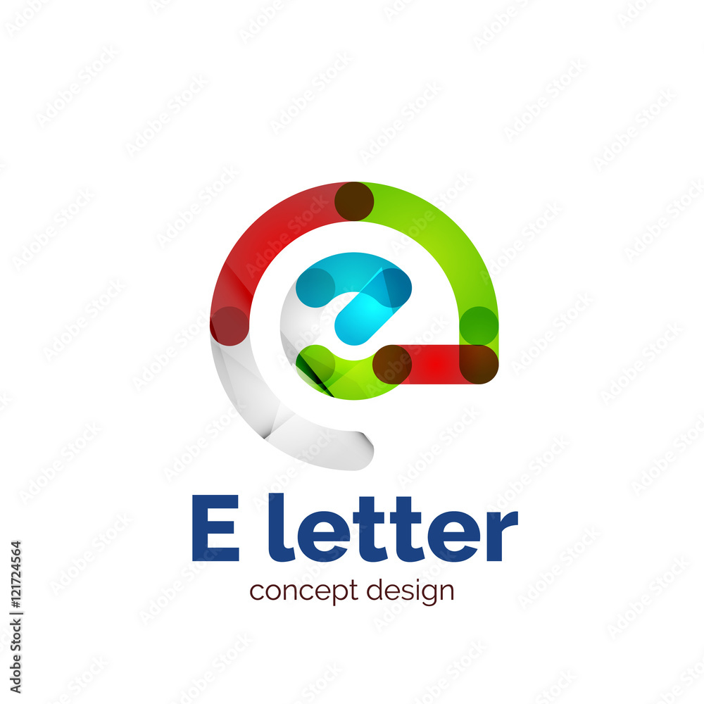 Vector modern minimalistic letter concept logo Vector modern minimalistic letter concept logo