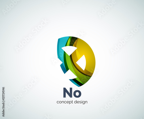 Vector cross logo template photo