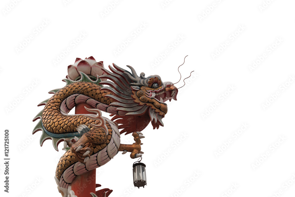 Dragon statue is animal based on the belief of the Chinese peopl
