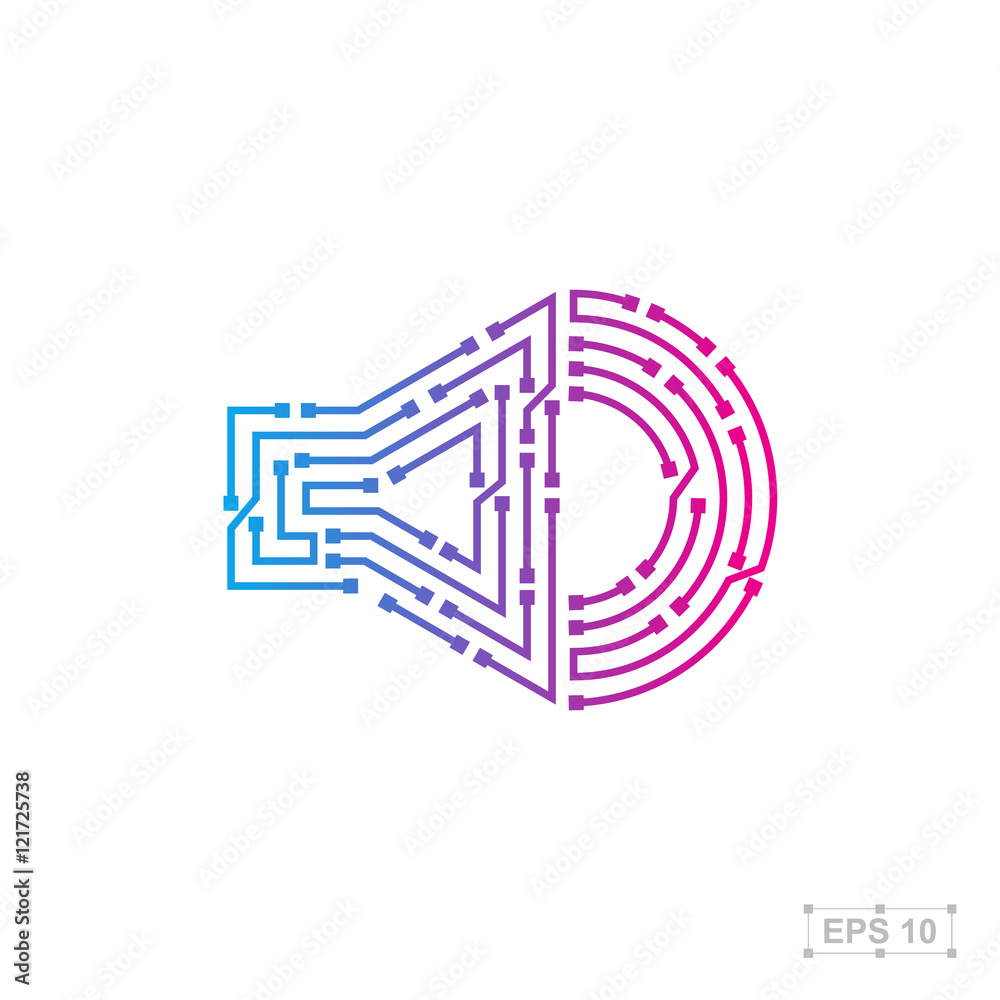 Abstract logo design template,Technology abstract dot connection Abstract logo design template,Technology abstract dot connection