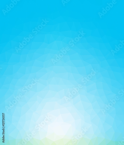 Blue color geometric rumpled background. Low poly style gradient illustration. Graphic background.
