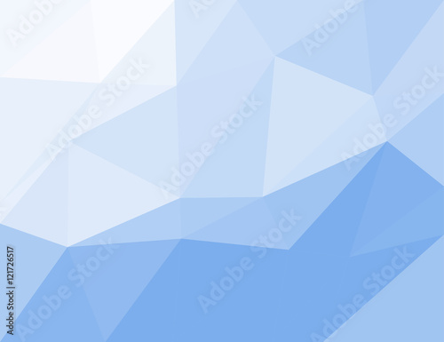 Blue color geometric rumpled background. Low poly style gradient illustration. Graphic background.