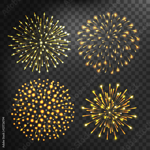 Festive firework bursting shape firework pictograms isolated. Firework abstract vector isolated illustration and party fun firework celebration holiday vector sign. Firework show isolated