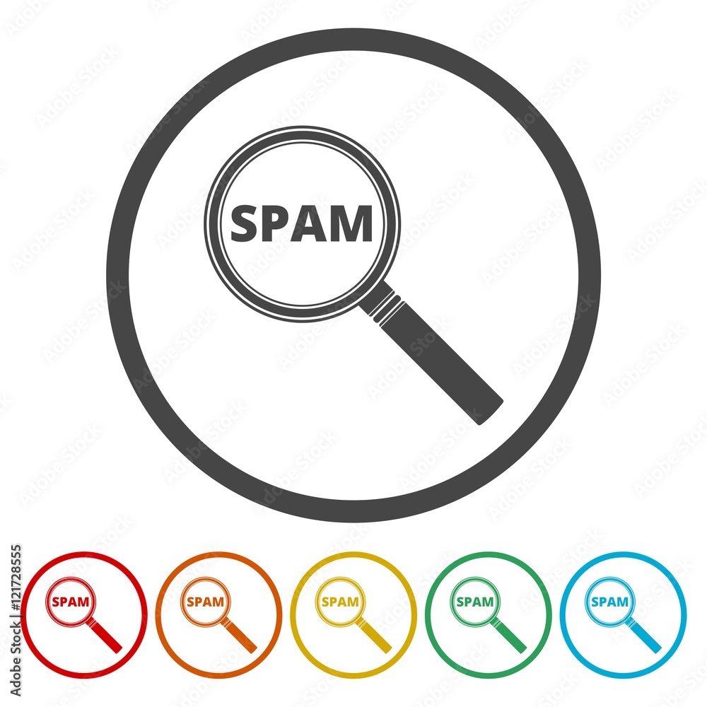 Spam icon. Spam sign Spam icon. Spam sign