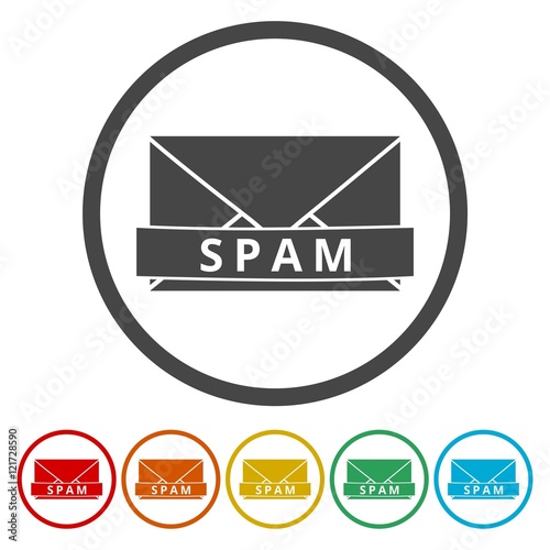 Spam icon. Spam sign