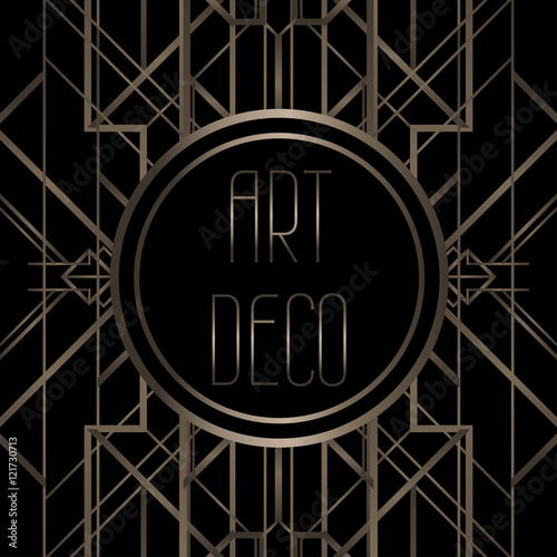 Art deco geometric pattern (1920's style)