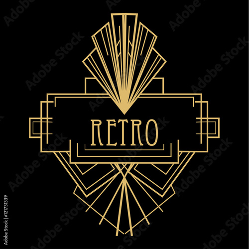 Art deco geometric pattern (1920's style)