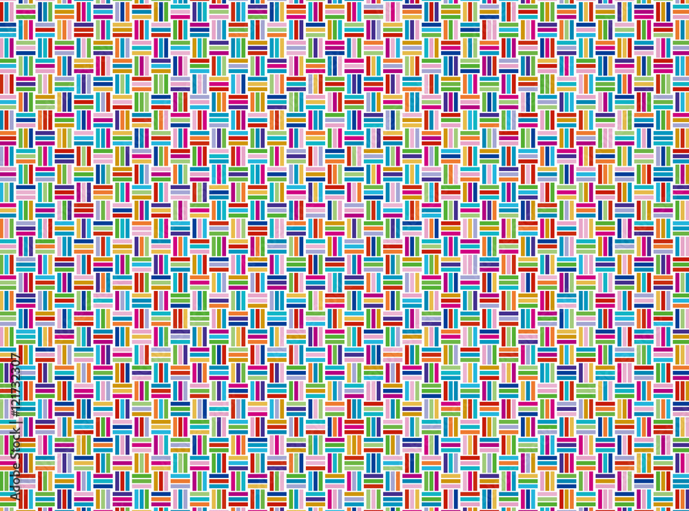 Fototapeta premium 和柄 算木崩し（カラフル）