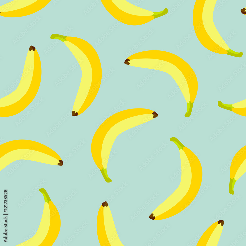 vector banana seamless pattern