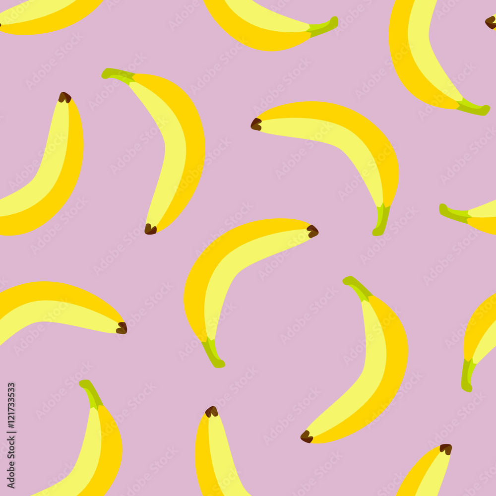 vector banana seamless pattern