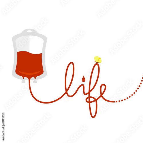 vector world blood donor day illustration