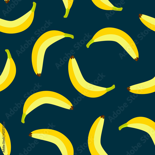 vector banana seamless pattern