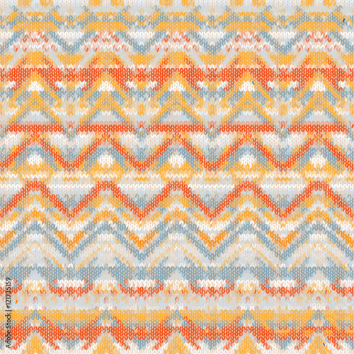 Ethnic zigzag pattern in retro colors, background