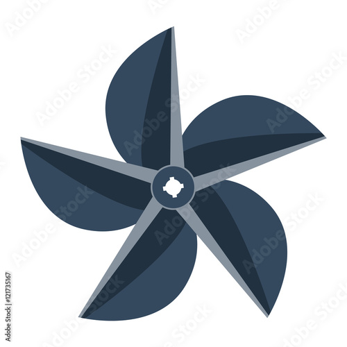 Propeller fan vector illustration.