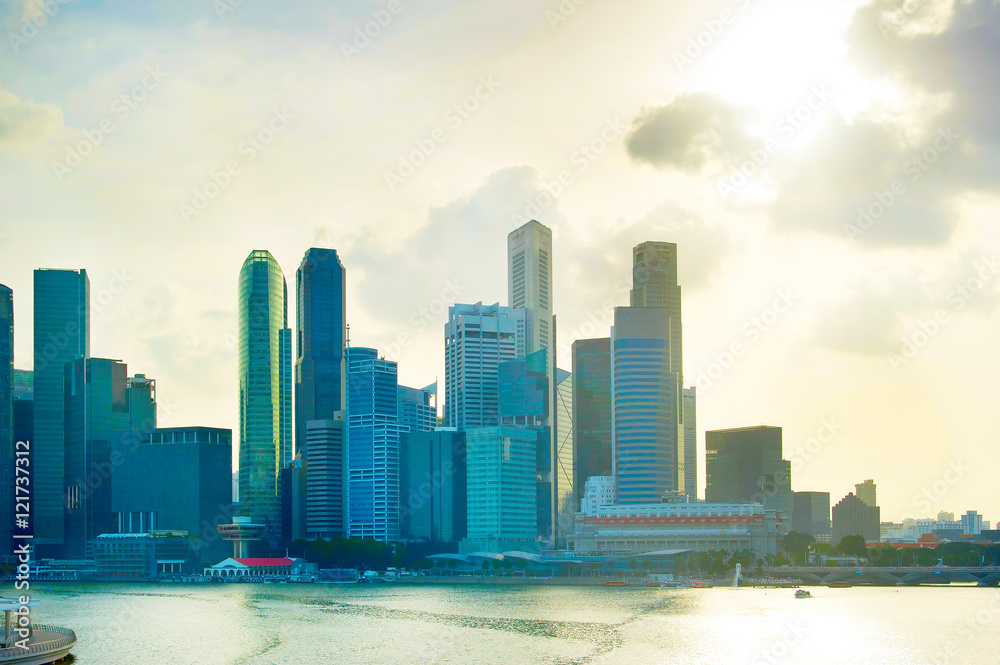 Fototapeta premium Skyline of Singapore