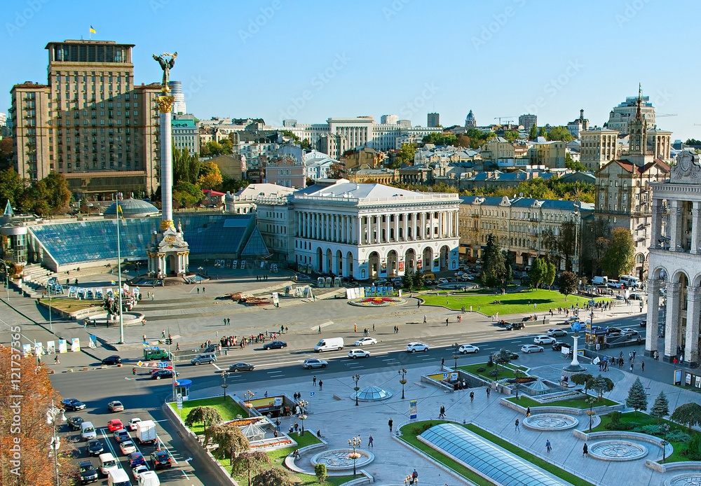 Maidan Nezalezhnosti. Kiev , Ukraine