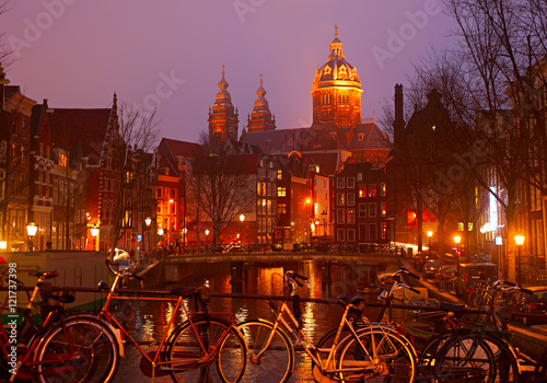 Amsterdam Old Town scene © joyt