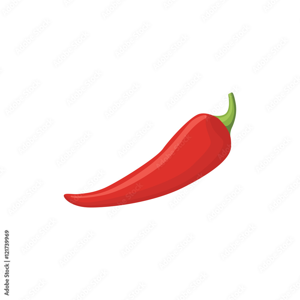 Red chilli pepper isolated on white background. Healthy organic food. Red chilli pepper isolated on white background. Healthy organic food.