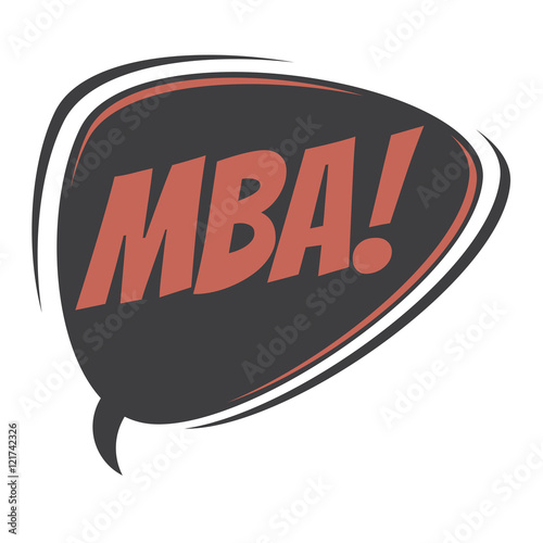 mba retro cartoon balloon