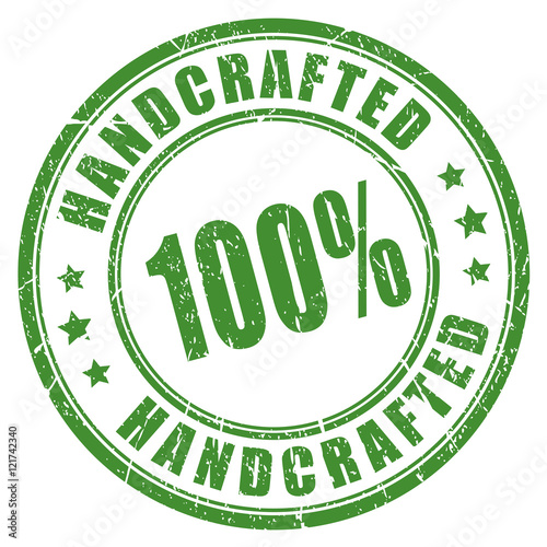 Handcrafted rubber grunge stamp