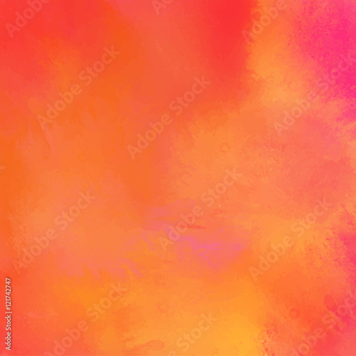 Abstract vector hand-drawn watercolor background. Colorful templ
