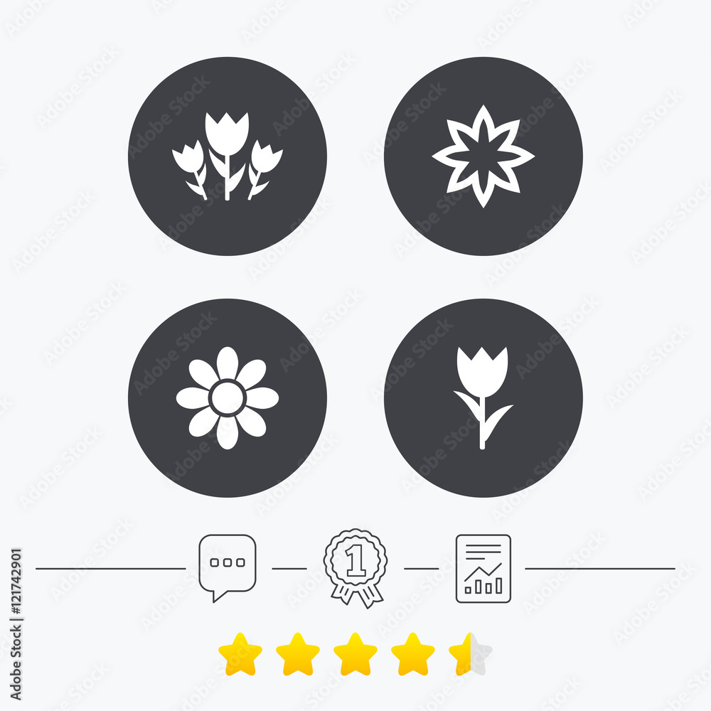 Flowers icons. Bouquet of roses symbol. Flowers icons. Bouquet of roses symbol.