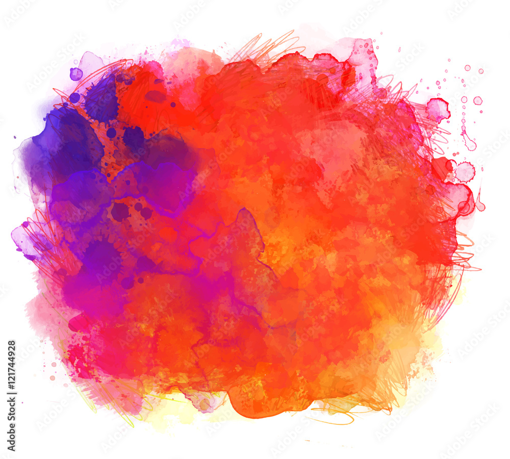 Abstract vector watercolor background