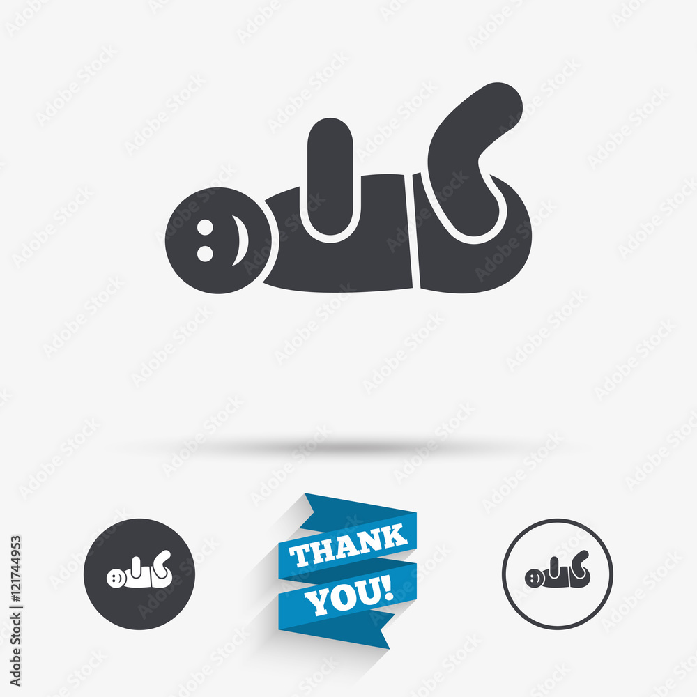 Baby infant sign icon. Toddler boy symbol. Baby infant sign icon. Toddler boy symbol.