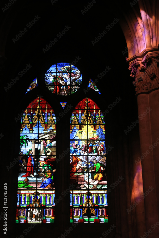 Prophte Isaie. Adoration de David. Abbatiale Saint-Pierre Notre-Dame-des-Ardents. / Prophet Isaiah. Adoration of David. St. Peter's Abbey Notre-Dame-des-Ardents. Prophte Isaie. Adoration de David. Abbatiale Saint-Pierre Notre-Dame-des-Ardents. / Prophet Isaiah. Adoration of David. St. Peter's Abbey Notre-Dame-des-Ardents.