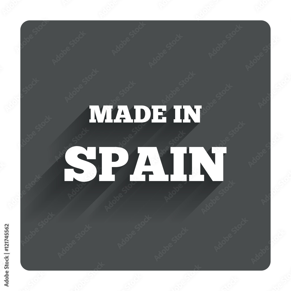 Made in Spain icon. Export production symbol. Made in Spain icon. Export production symbol.